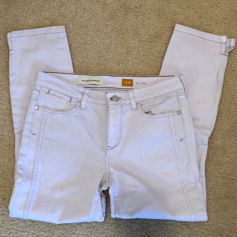 Anthropologie Pilcro Lilac Ankle Length Jeans